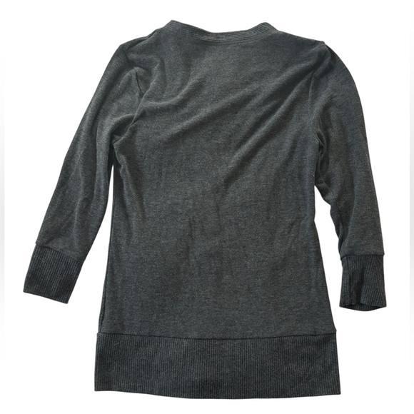 Zenana Charcoal Snappy Button-Up Cardigan - Picture 2 of 5